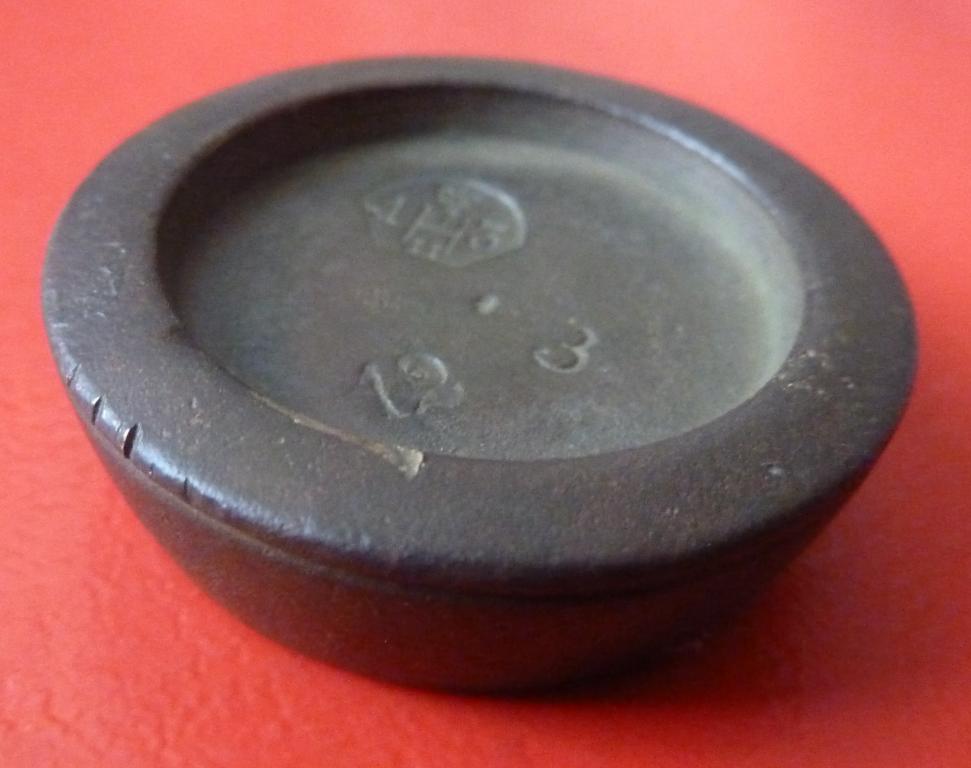 Гирька весовая разновес 12 золотников мастерская А. Стрекопытова клейма сборный русский фунт