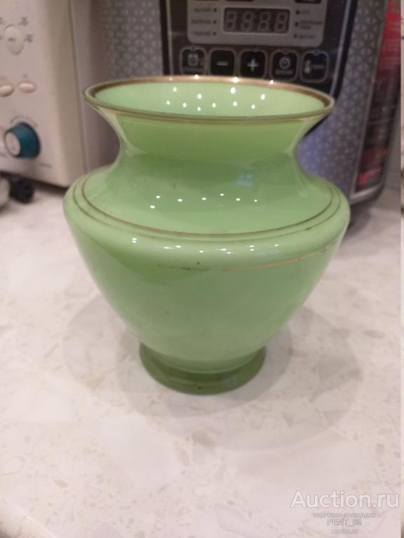 ВАЗА ЛЗХС.ЦВЕТНОЕ СТЕКЛО.САЛАТОВАЯ.