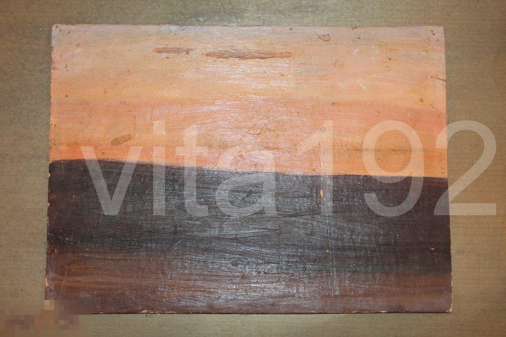 КАРТИНА. КАРТОН. ЧУПРИН.Н.ГР.ОРЕНБУРГ.ЭТЮД.ВЕЧЕР.1981г 