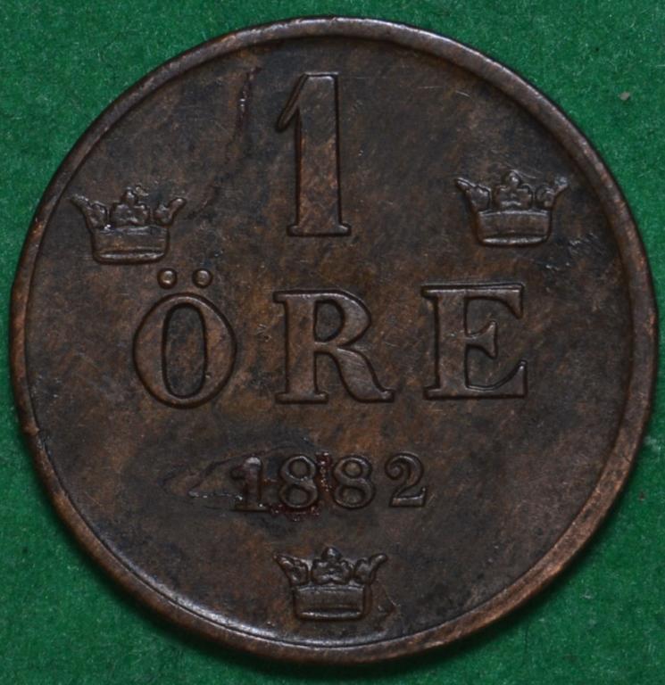 Швеция 1 эре оре 1882 (К49)