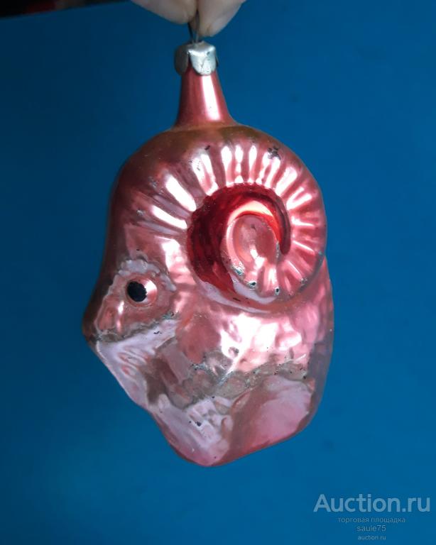 Старинная ёлочная игрушка БАРАН барашек