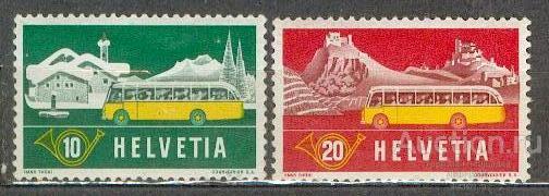 Швейцария 1953 ** транспорт автобусы