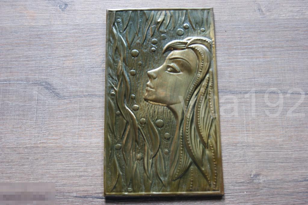 ЧЕКАНКА. ИВУШКА. г.КИЕВ. СССР. 1980 ГОД. ЛАТУНЬ. НАСТЕННОЕ ПАНО. ПАННО. 