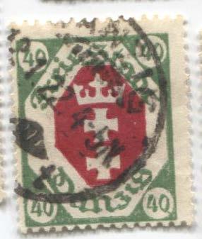 1921.Данциг.Герб, михель№ 79.гаш