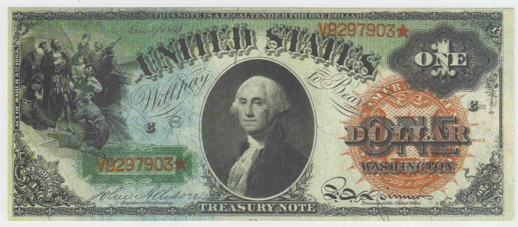 США 1 доллар 1869 копия