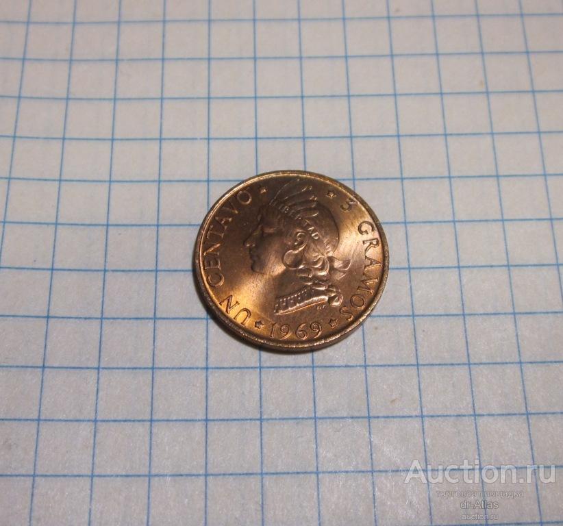 Доминиканская Республика Доминикана 1 сентаво 1969 UNC FAO 0625