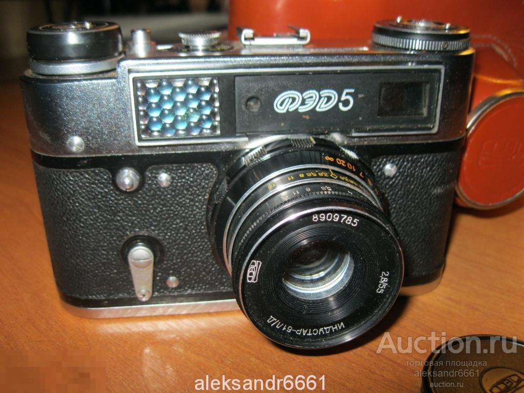 ФОТОАППАРАТ ФЭД 5 В ОТЛИЧНОМ СОСТОЯНИИ В КОФРЕ КОЖА СССР 