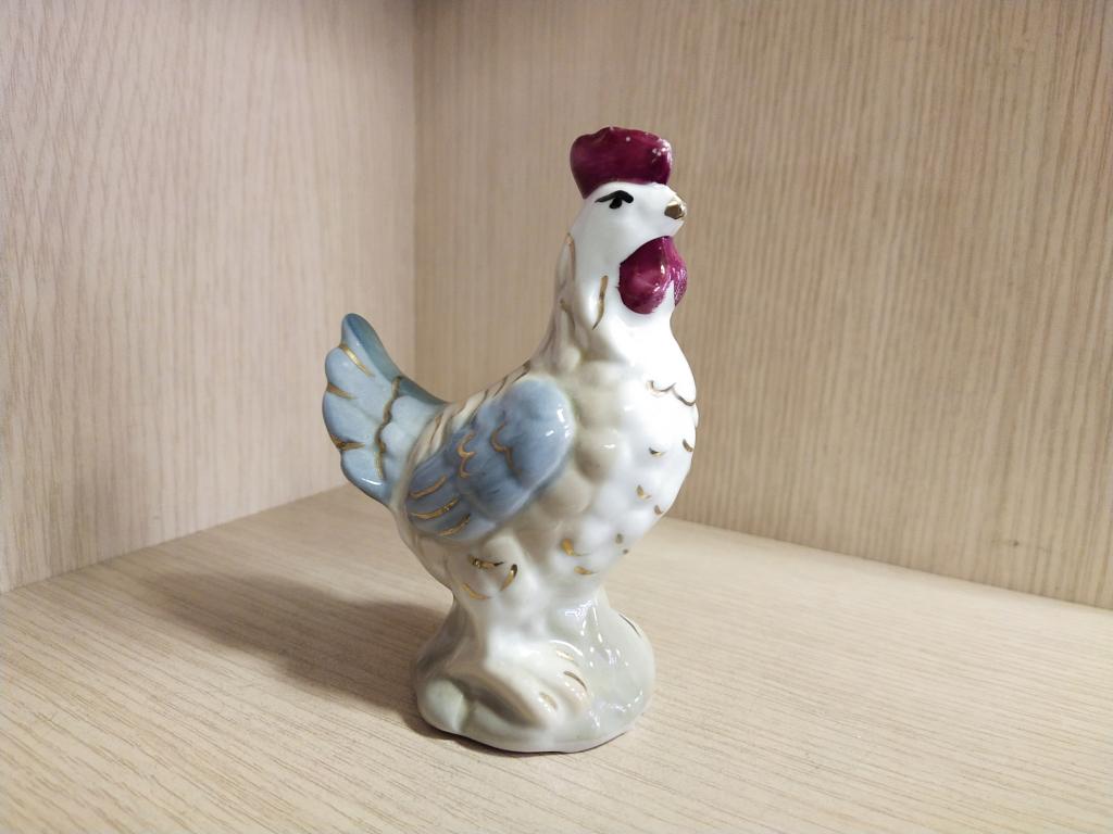 Фарфоровая фигурка " Петух  " . СССР.