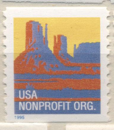 США 1995 г. Ландшафт Архитектура  негашеная