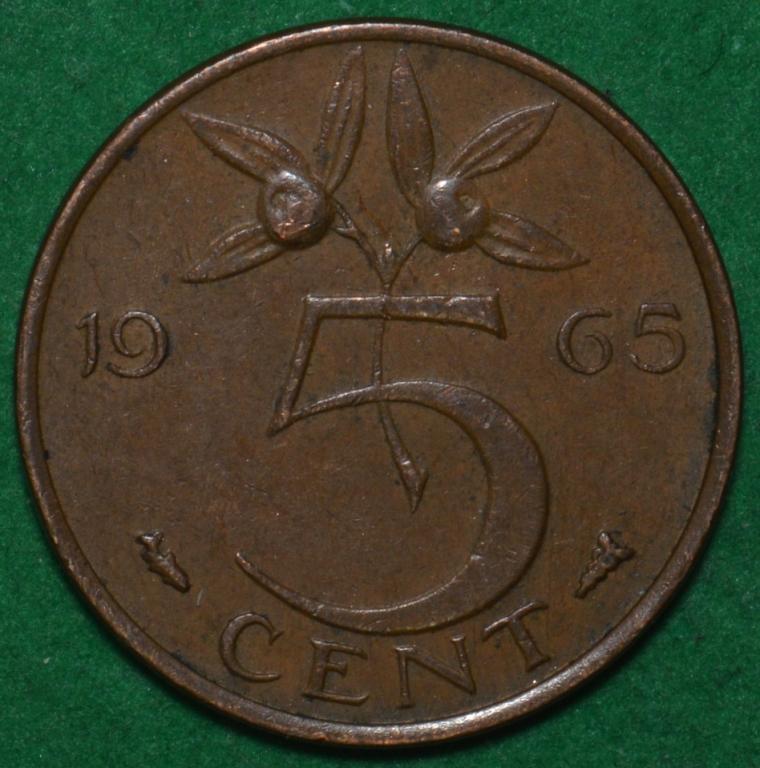 Нидерланды 5 центов 1965 (С11)