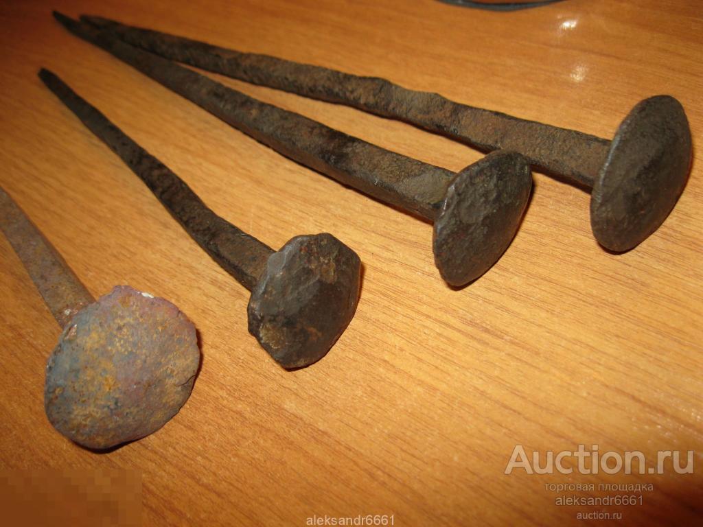 Гвозди кованые старинные 40 штук в Апатитах