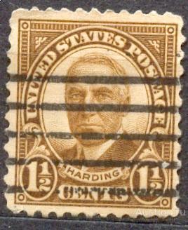 США 1922 Президент Гардинг Зуб 11:10,5