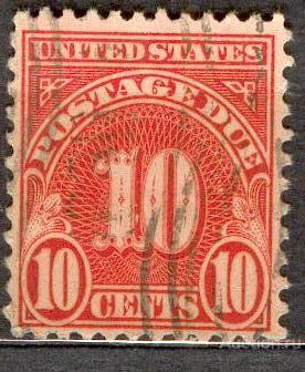 США 1930 доплатная марка