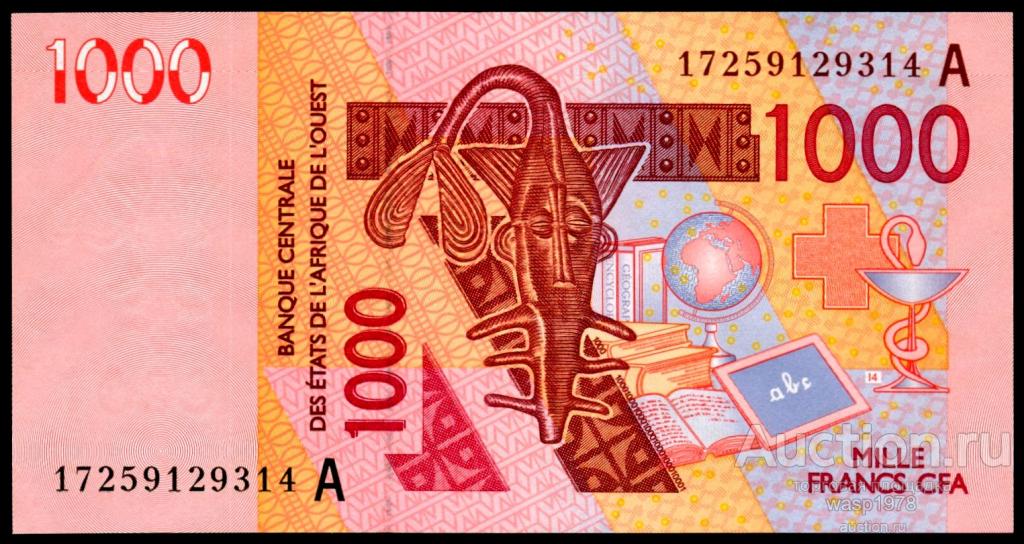 Кот-д-Ивуар 1000 франков 2017 пресс № 115 Aq