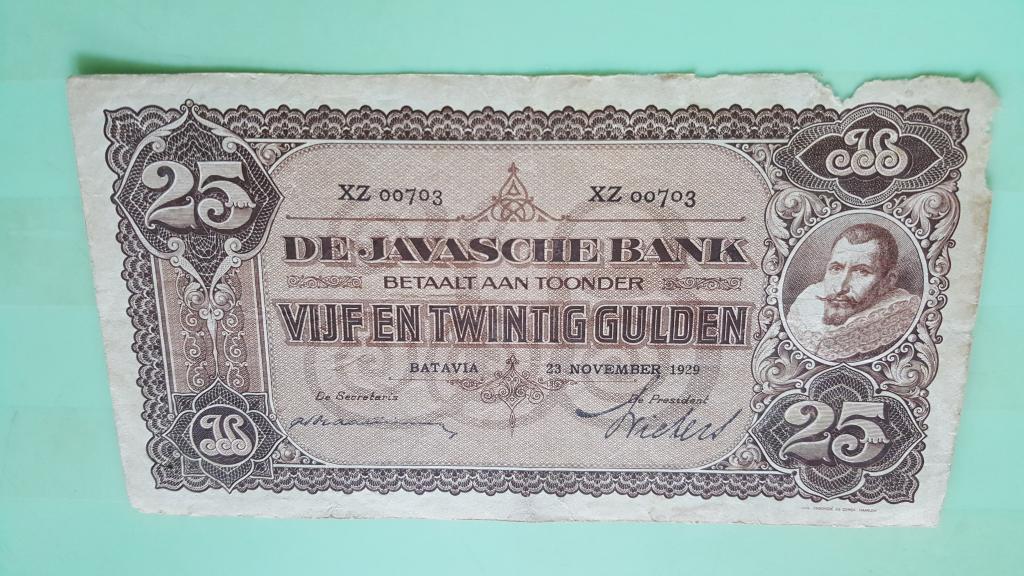 Нидерландская Ява 25 гульден 1929