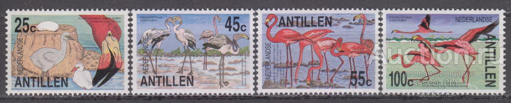 Нидерландские Антиллы 1985 фламинго Mi545-548 MNH