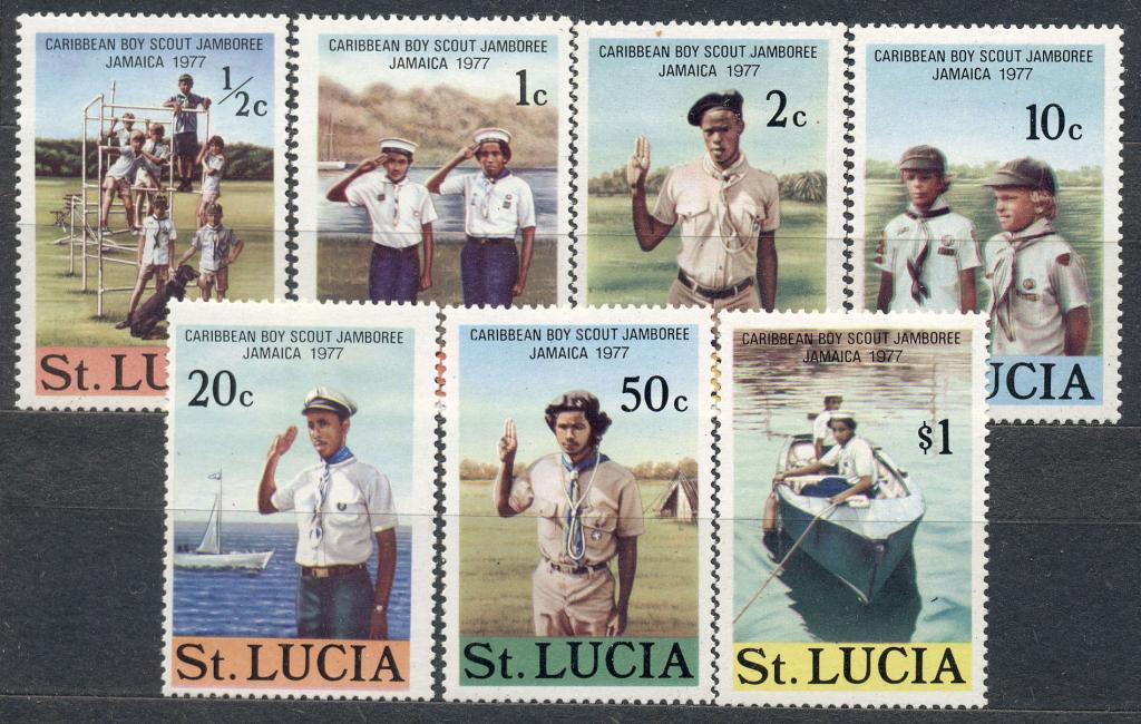 Сент Люсия 1977 г. серия Слет скаутов   негашеная**