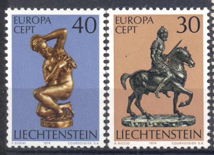 Лихтенштейн 1974 г. серия ЕВРОПА СЕПТ  негашеная*