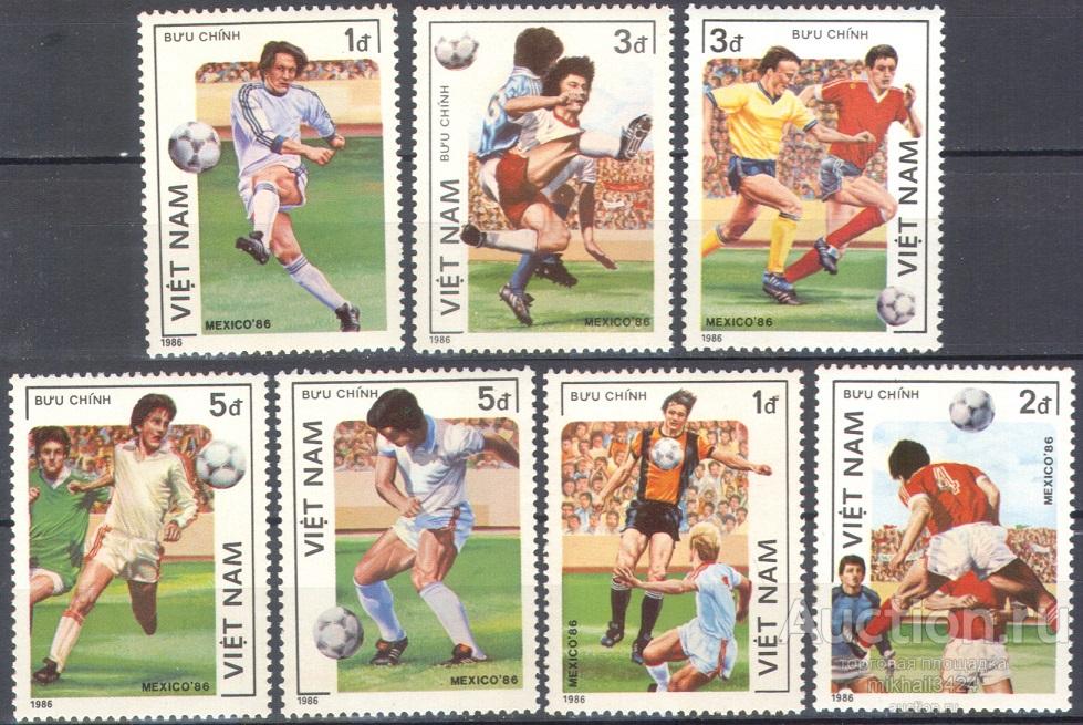 М4467 ✅ Спорт Чемпионат мира FIFA Футбол 1986 Вьетнам 7м п/с ** 6МЕ