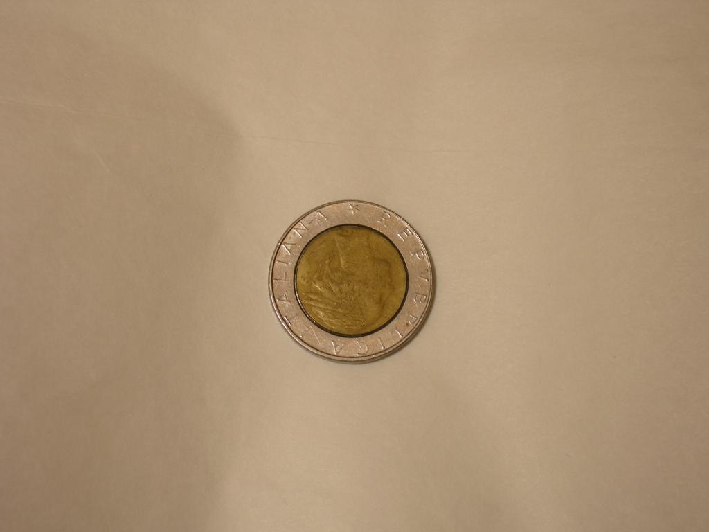 Италия. 500 лир. 1988 год.