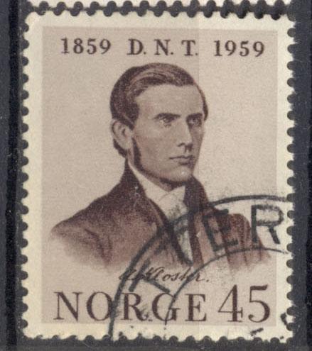 Норвегия  1959 г. . гашеная