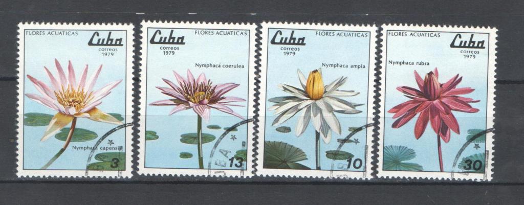 Куба 1979г. Цветы, п/с. Гаш. Распродажа.