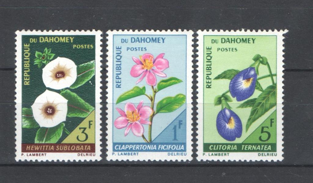 Дагомея 1967г . Цветы. MNH.