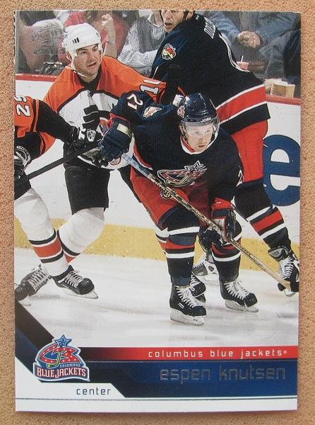НХЛ Эспен Кнутсен Коламбус Блю Джекетс № 101
