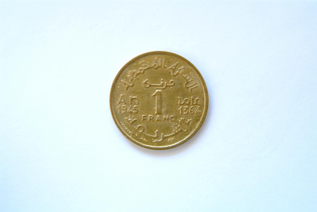 Марокко 1франк 1945 КМ 41
