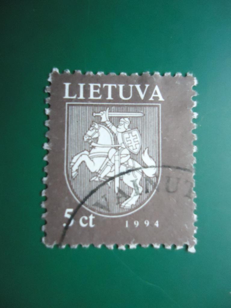 1994 г.  Литва   гаш. без клея.