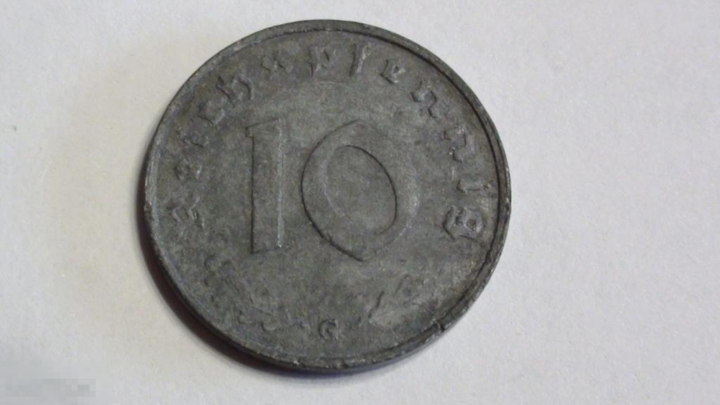 10 пфеннигов 1944 G Германия 3 рейх