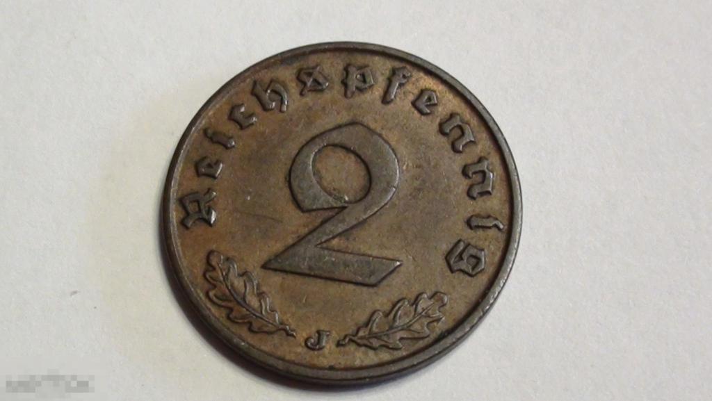 2 пфеннига 1937J  Германия 3-рейх