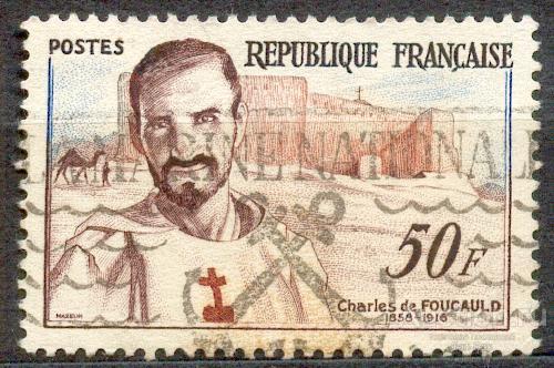 Франция 1959 Ив 1191 Фуко исследователь Сахары персоналии виды архитектура