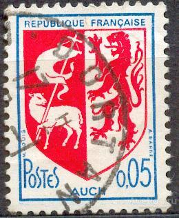 Франция 1956 Ив 1468 Ош герб геральдика