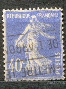 Франция 1927-1931 Ив 237 Аллегория сеятельница стандарт классика