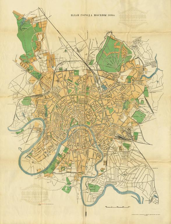 Карта москвы 1935г