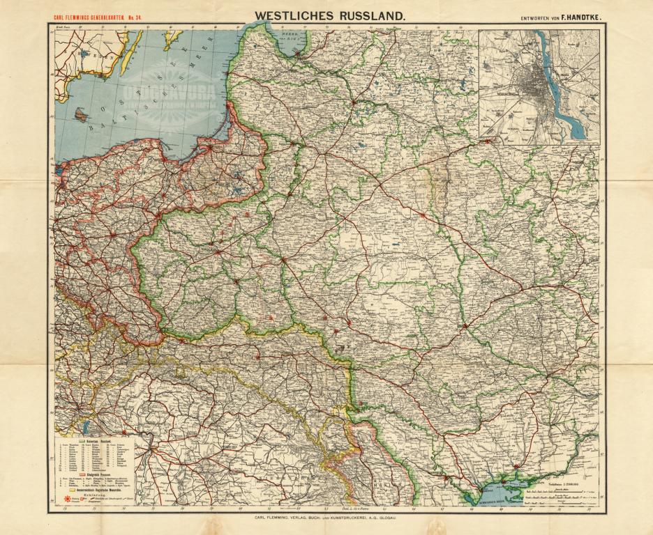 Карта польши с городами подробная на русском 1944 года