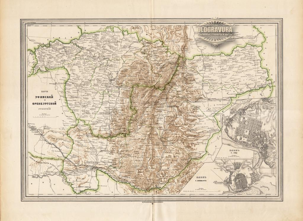 Старая карта уфы