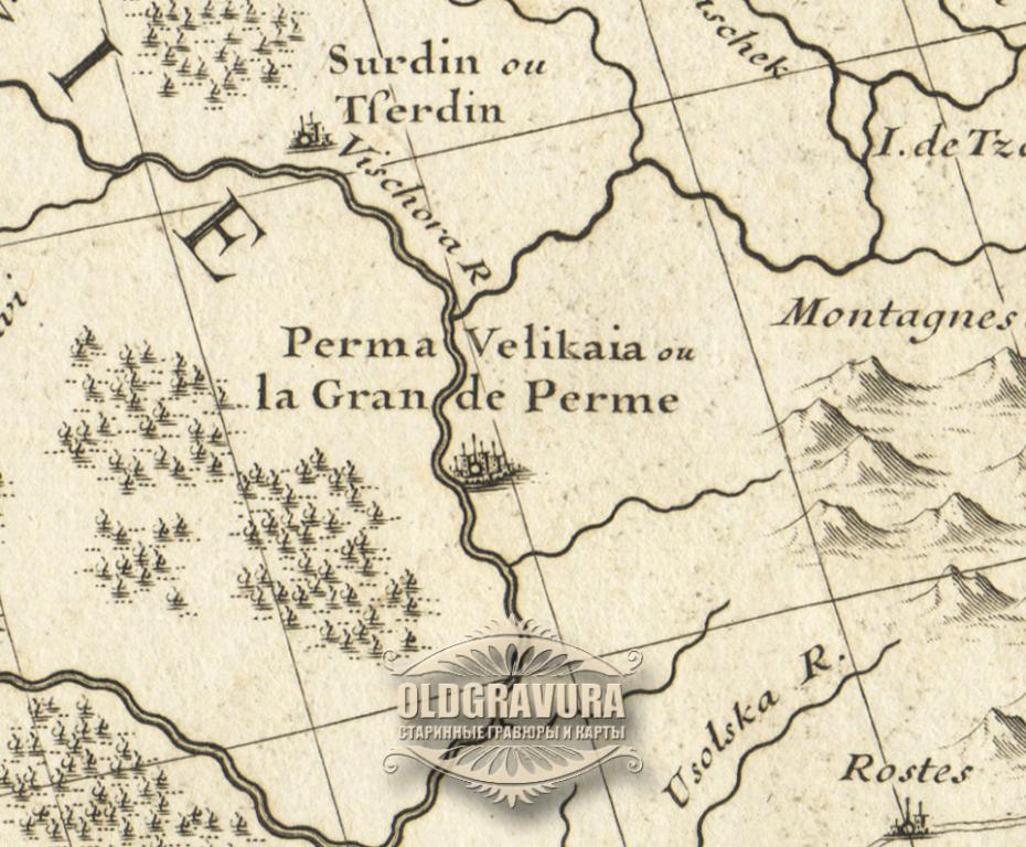 Карта московии 1706 года