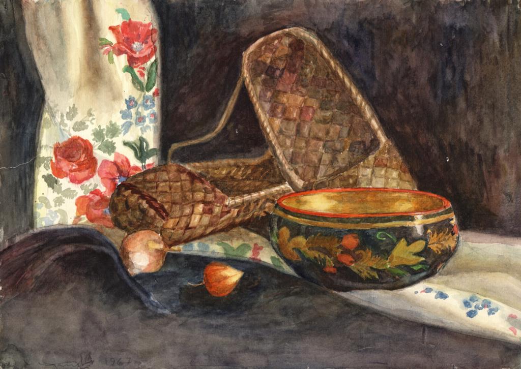 1967 год. С.Н. Сергеев, член СХ СССР, натюрморт ART0071