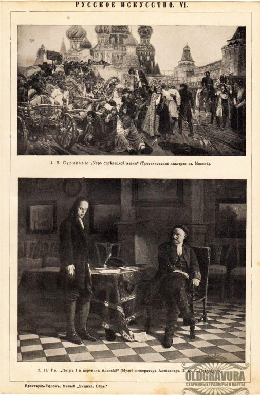 1909 год. Русское искусство - Суриков, Н.Ге, Брокгауз-Ефрон S20671