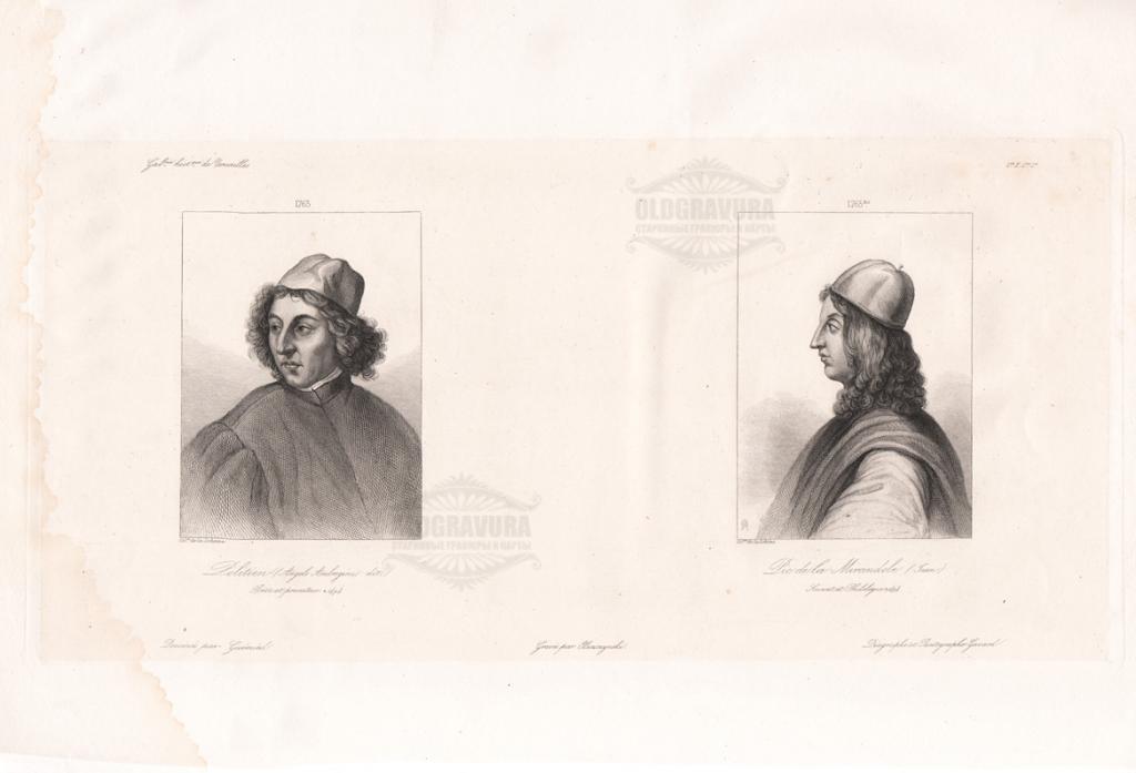 1840-е гг. Гравюра Портрет поэта и гуманиста S21898