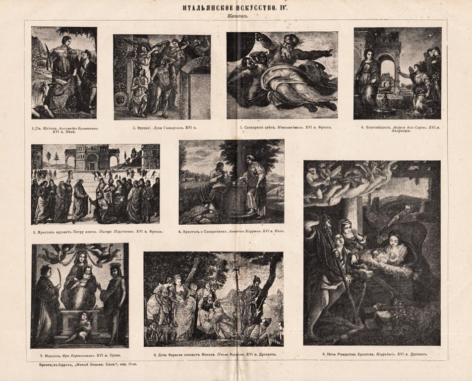 1907 год. Итальянское искусство - живопись S21034