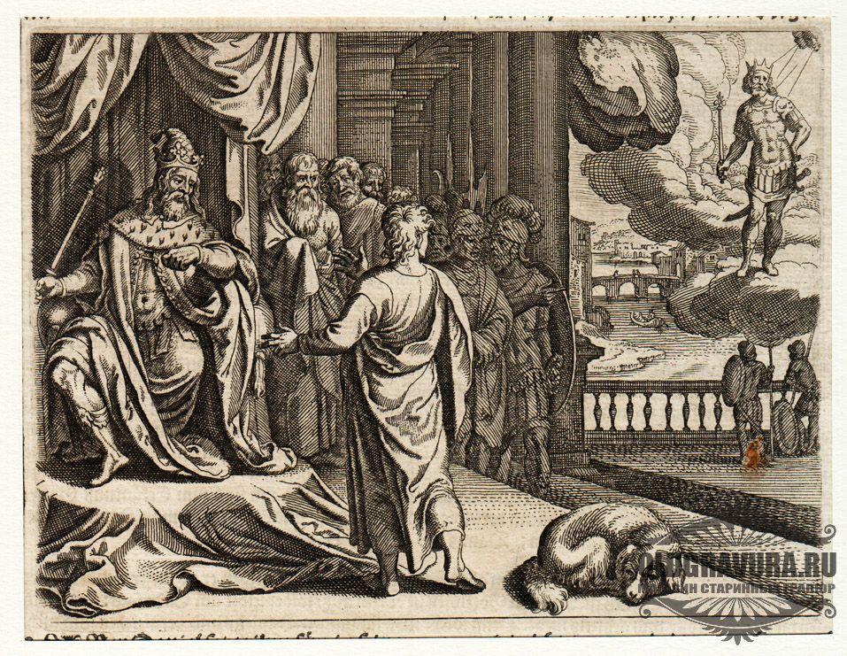 1630-е гг. Раритет, гравюра Маттеуса Мериана S10473