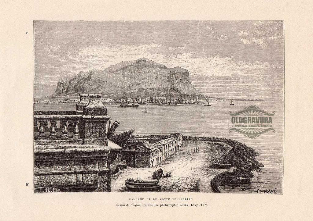 1883 год. Италия, Палермо, Монте-Пеллегрино S20836