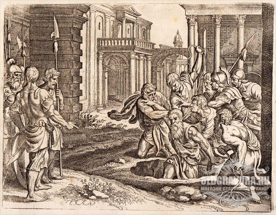 1630-е гг. Раритет, гравюра Маттеуса Мериана S10479