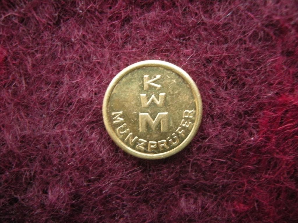 Германия Жетон KWM Münzprüfer Token
