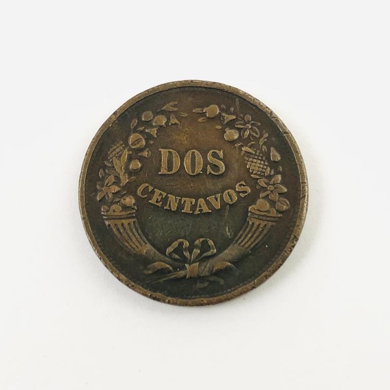 Монета. 2 сентаво. Перу. 1937 год