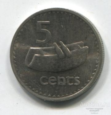 Фиджи 5 центов 1975г.