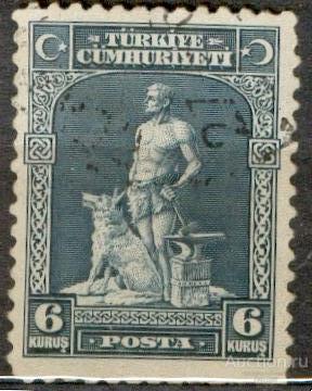 Турция 1929 Ив 747 Боз Курд волк фон